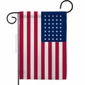Guarderia 13 x 18.5 in. United State 1863-1865 American Old Glory Garden Flag with Double-Sided GU3904674